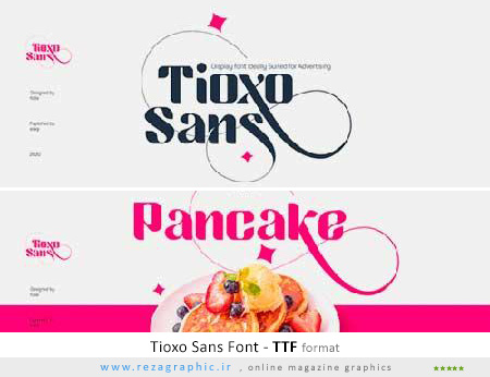 فونت انگلیسی - Tioxo Sans Font
